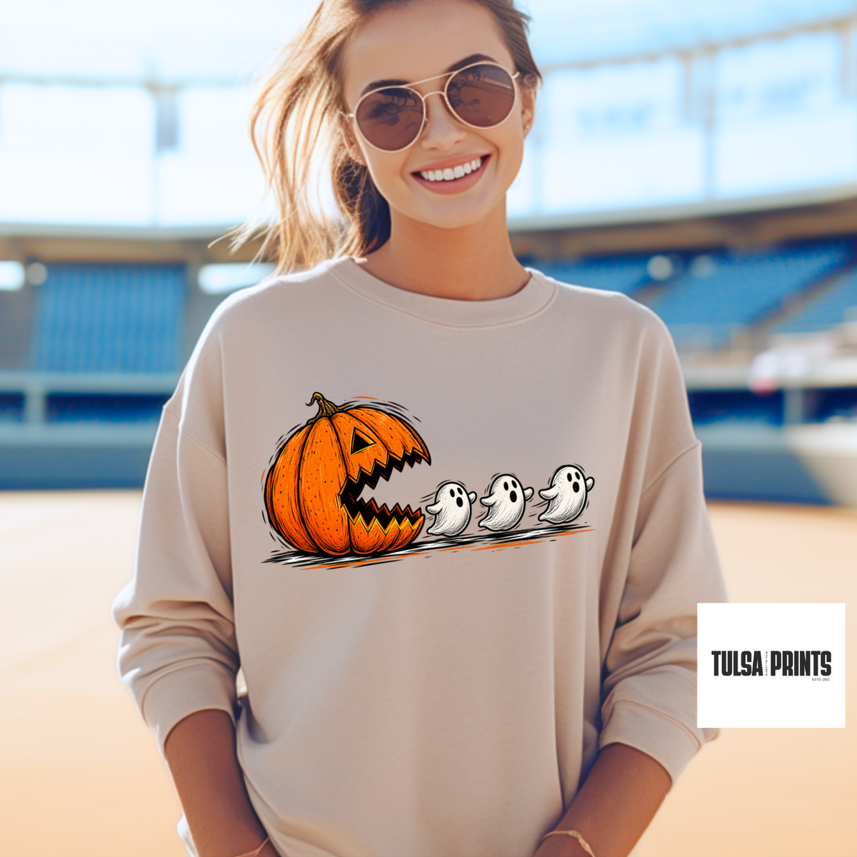 DTF PUMPKIN CHASING GHOSTS TRANSFER