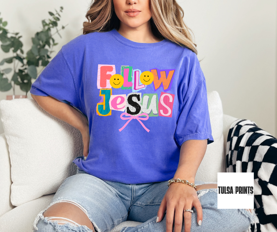 DTF FOLLOW JESUS LETTERS TRANSFER