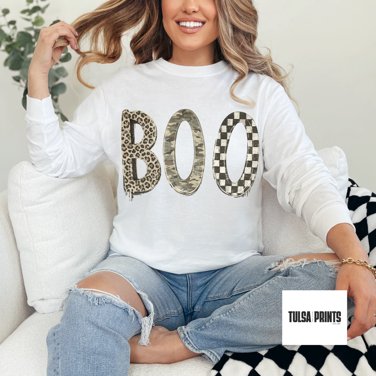 DTF TRENDY BOO TRANSFER