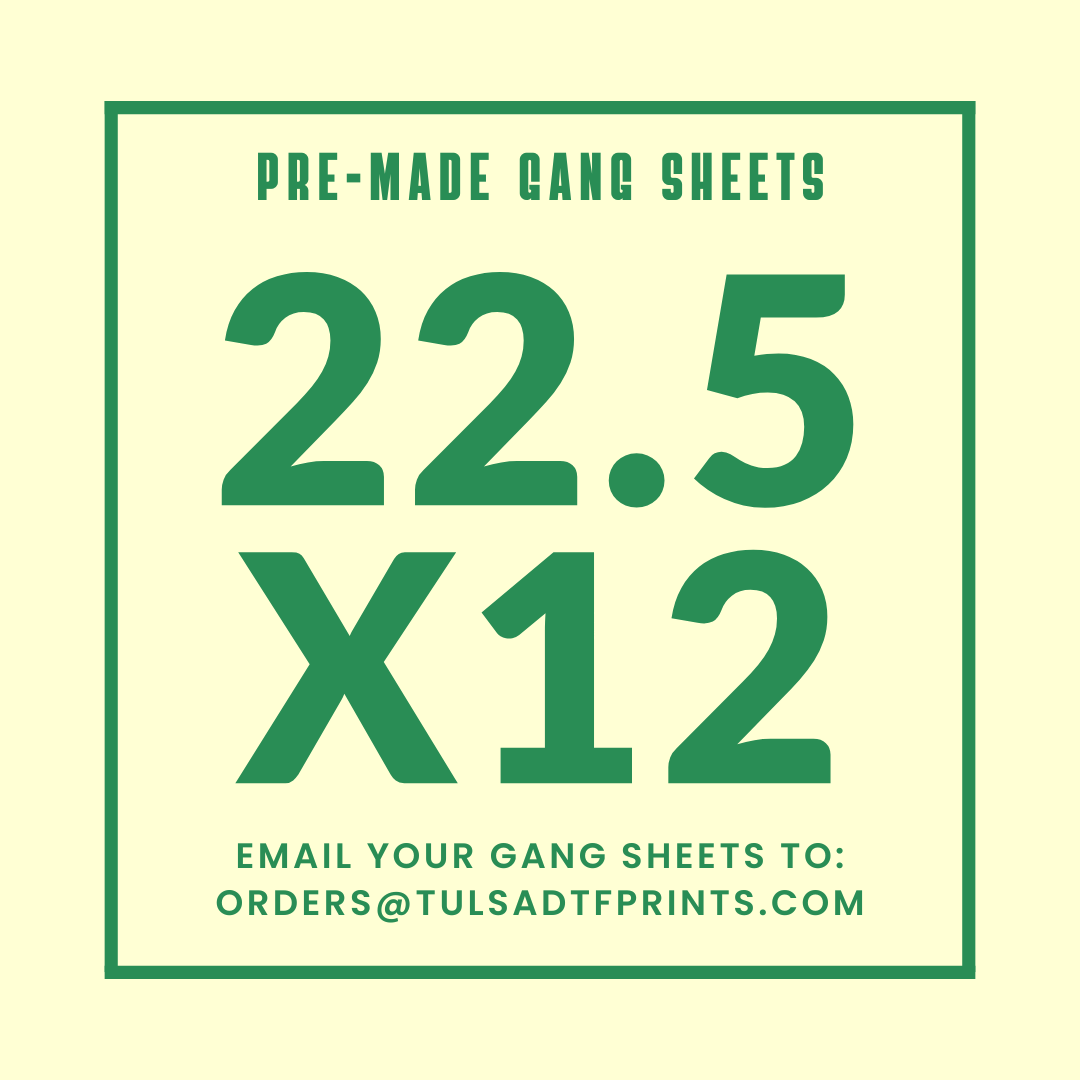 PRE-MADE CUSTOM GANG SHEET - 22.5X12