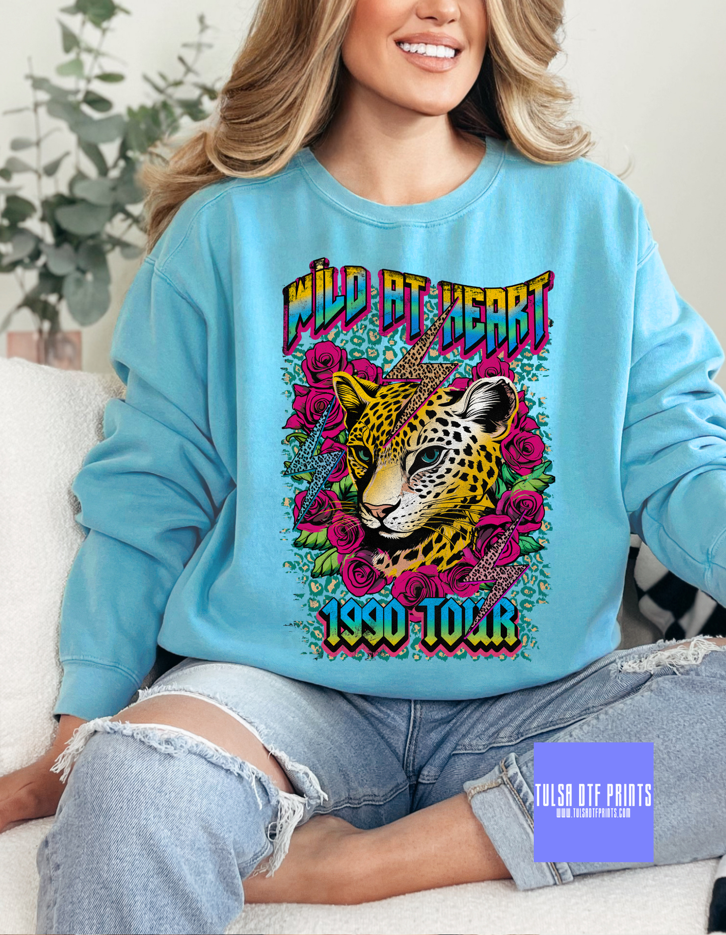 DTF WILD AT HEART TIGER TRANSFER