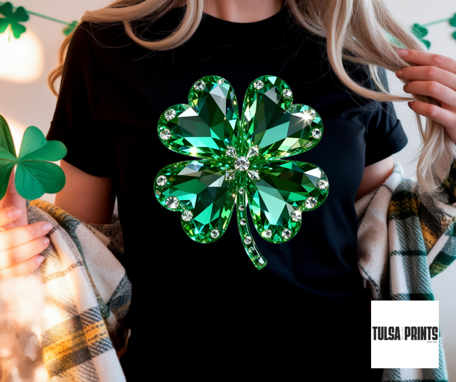 DTF JEWEL CLOVER TRANSFER