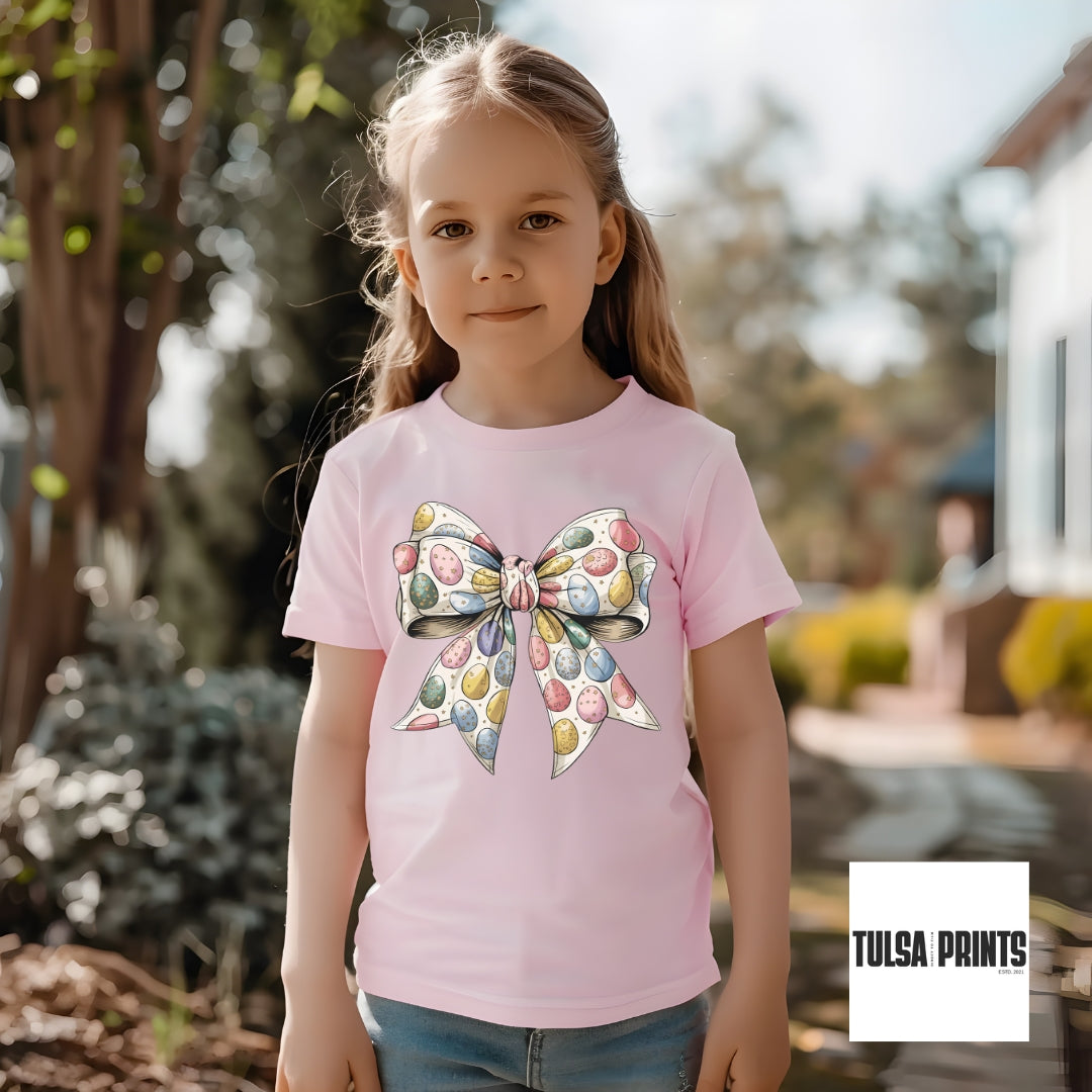 DTF EASTER EGGS COQUETTE BOW TRANSFER