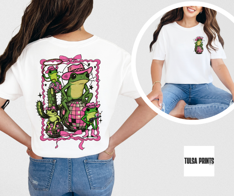 DTF DISCO FROG W/POCKET TRANSFER