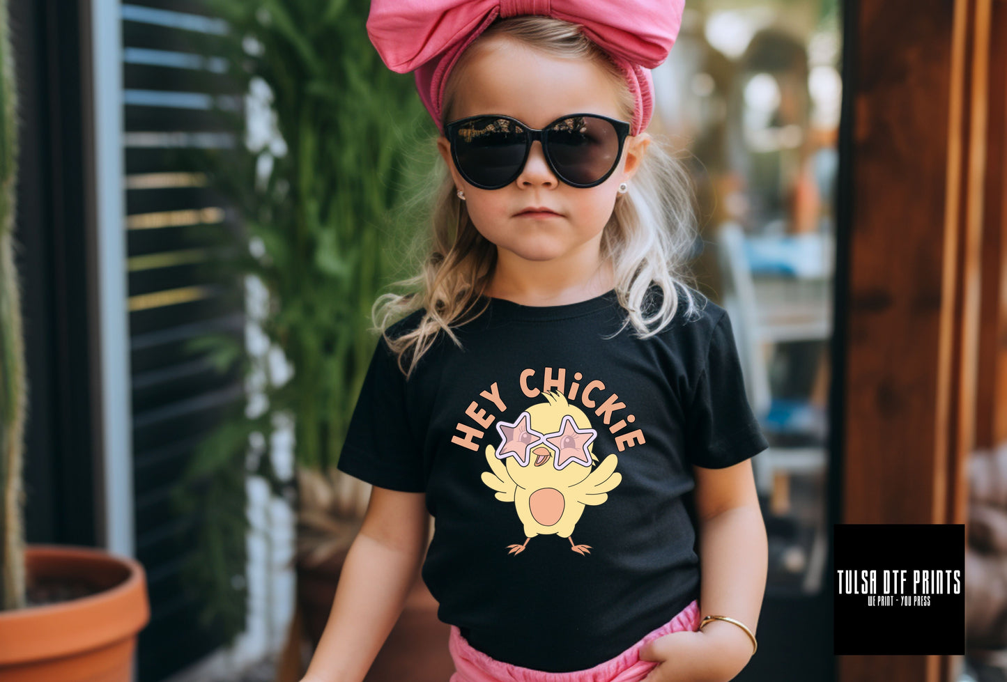 DTF HEY CHICKIE TRANSFER