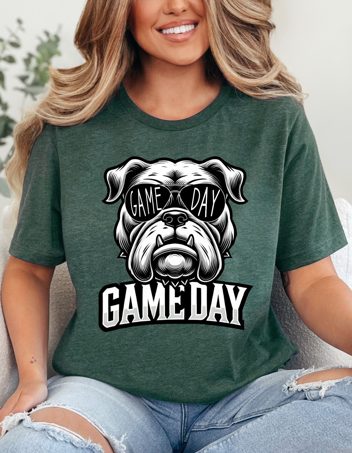 DTF GAMEDAY BULLDOGS SUNGLASSES TRANSFER