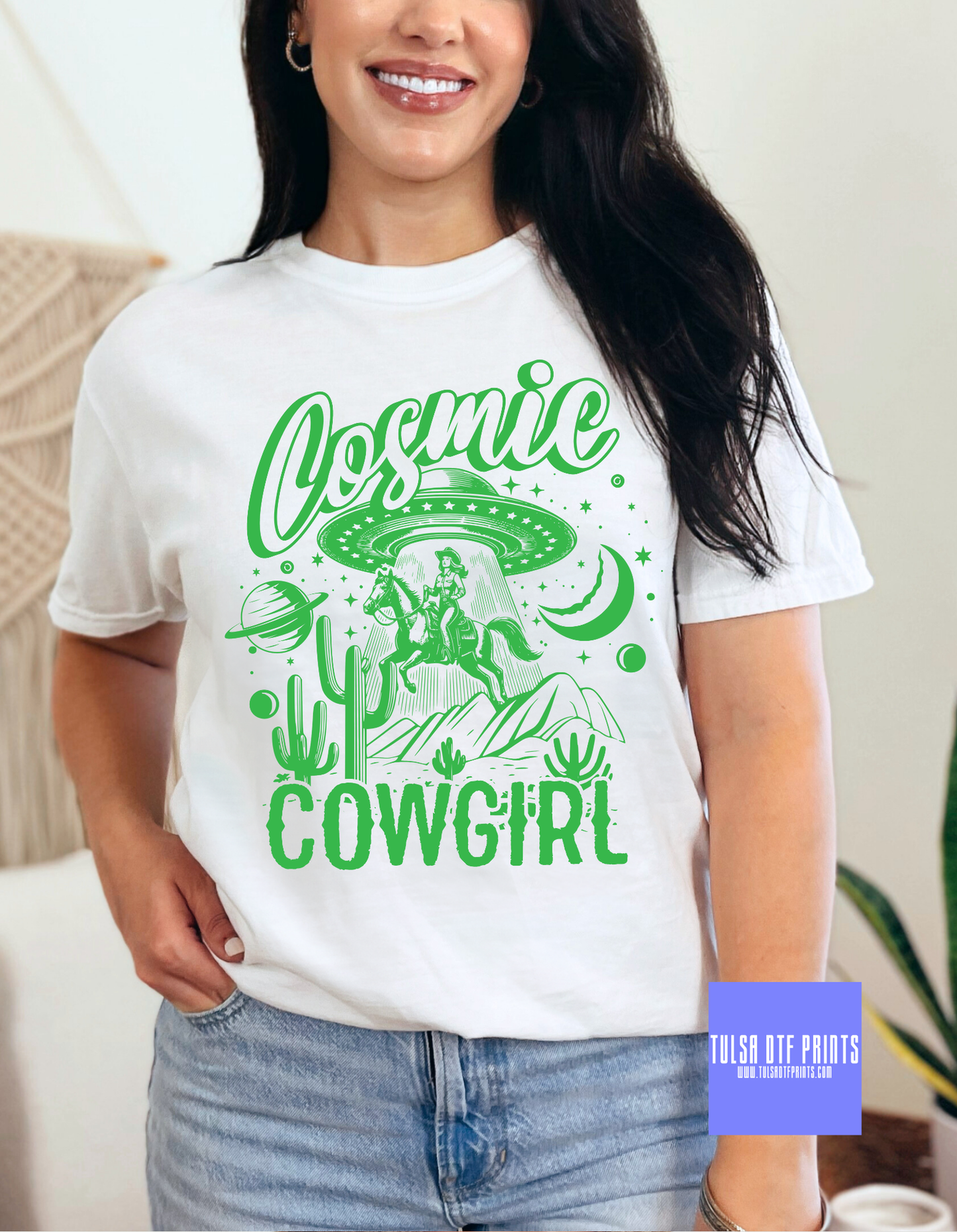 DTF COSMIC COWGIRL TRANSFER