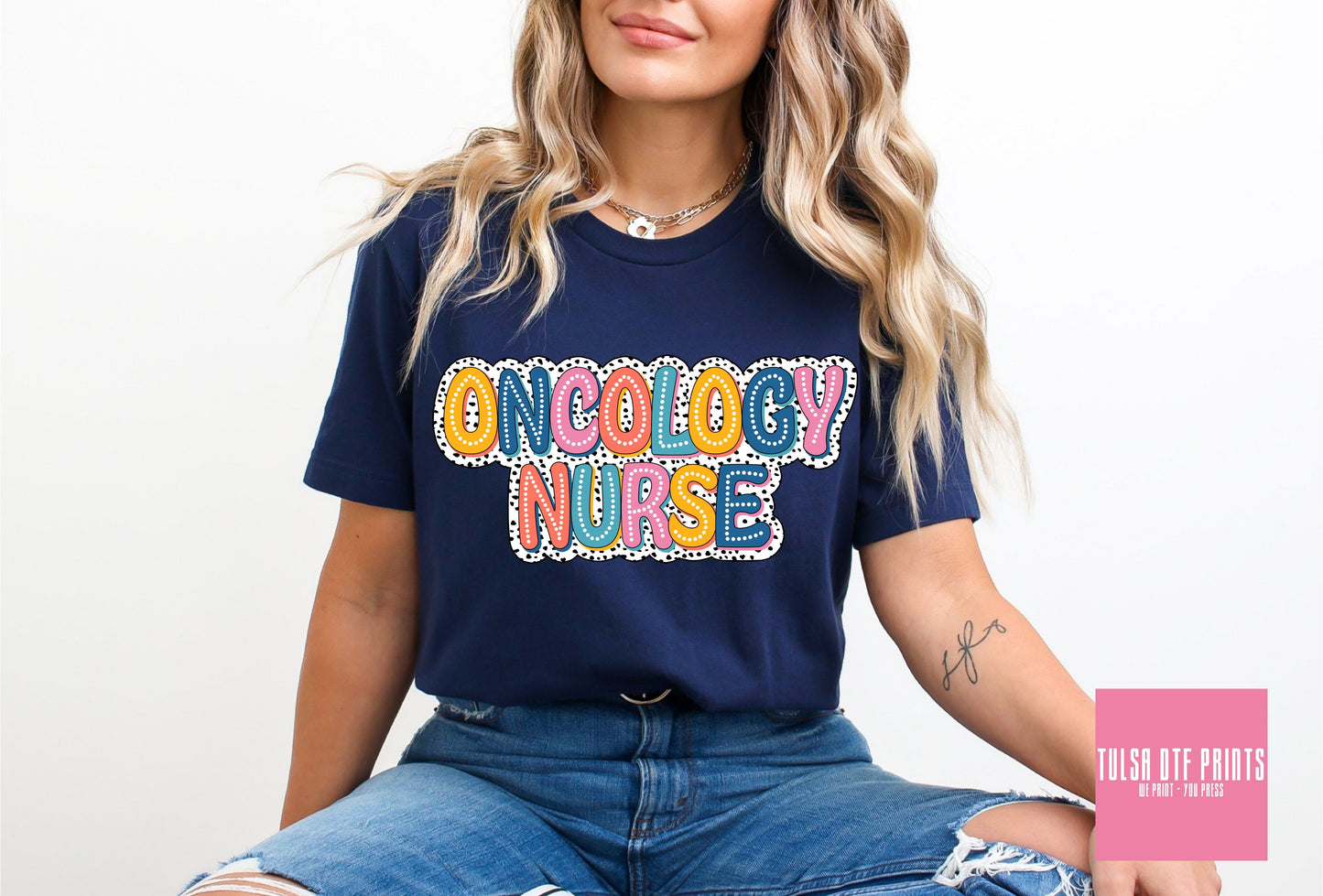 DTF ONCOLOGY NURSE DALMATIAN PRINTS TRANSFER