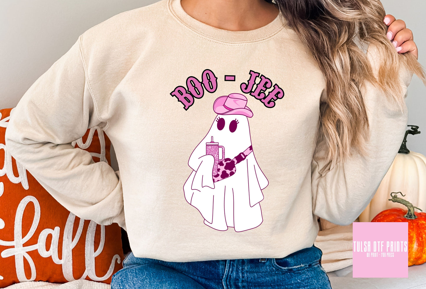 DTF BOO-JEE COWGIRL GHOST TRANSFER