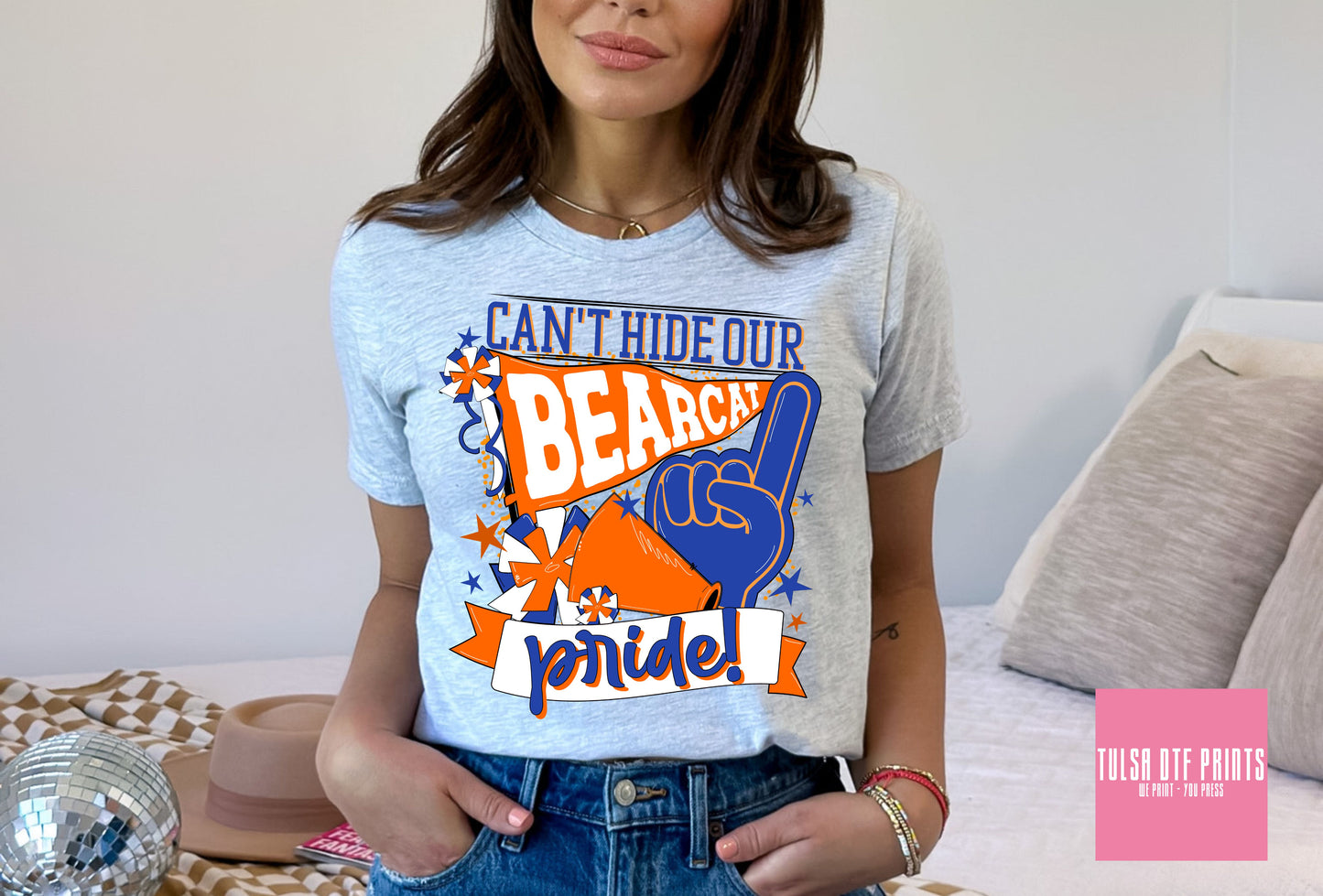 DTF BEARCAT PRIDE ORANGE/ROYAL GAME DAY TRANSFER