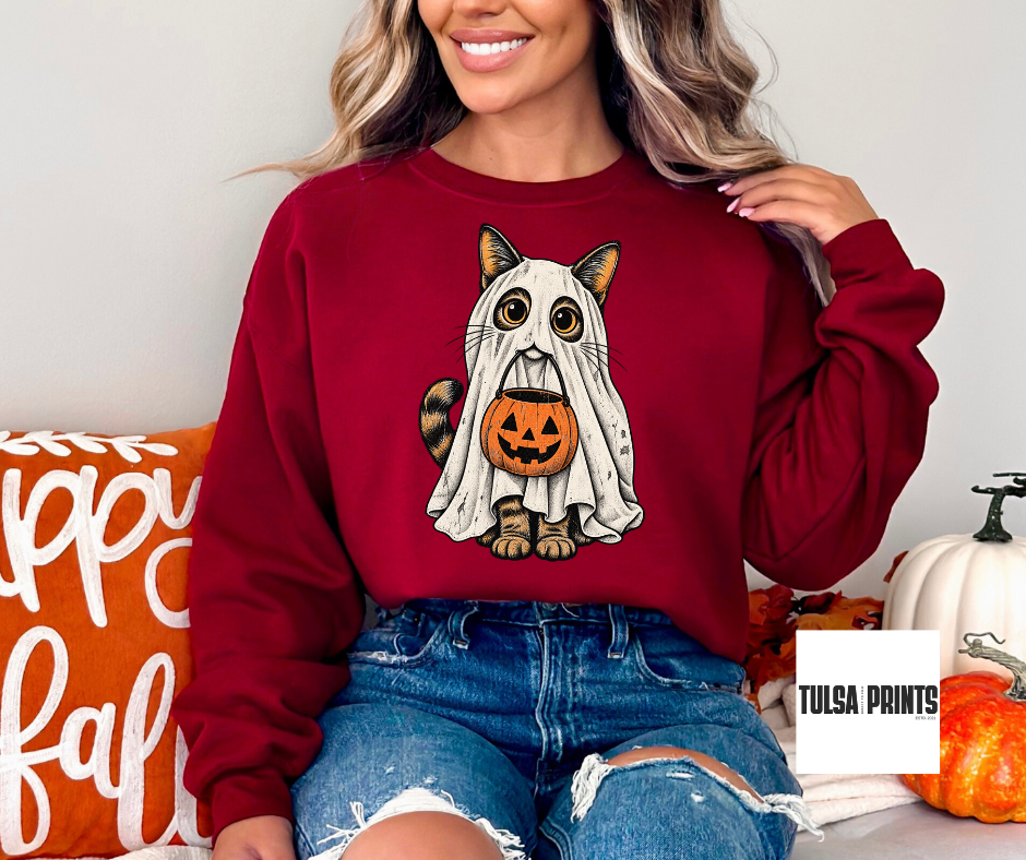DTF TRICK OR TREAT CAT TRANSFER