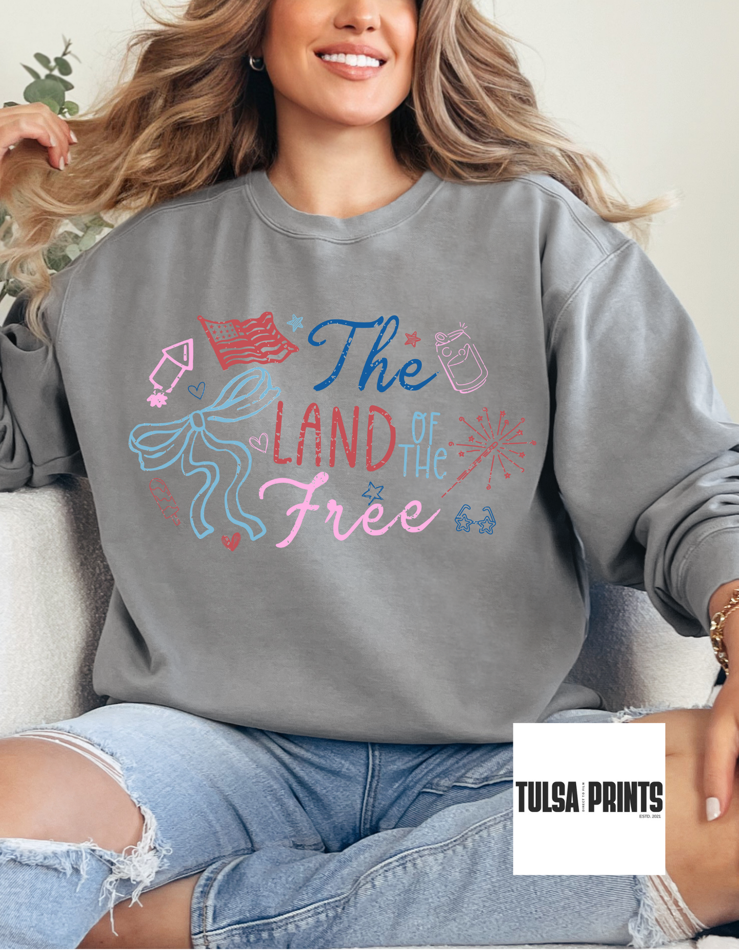 DTF DAINTY LAND OF THE FREE TRANSFER