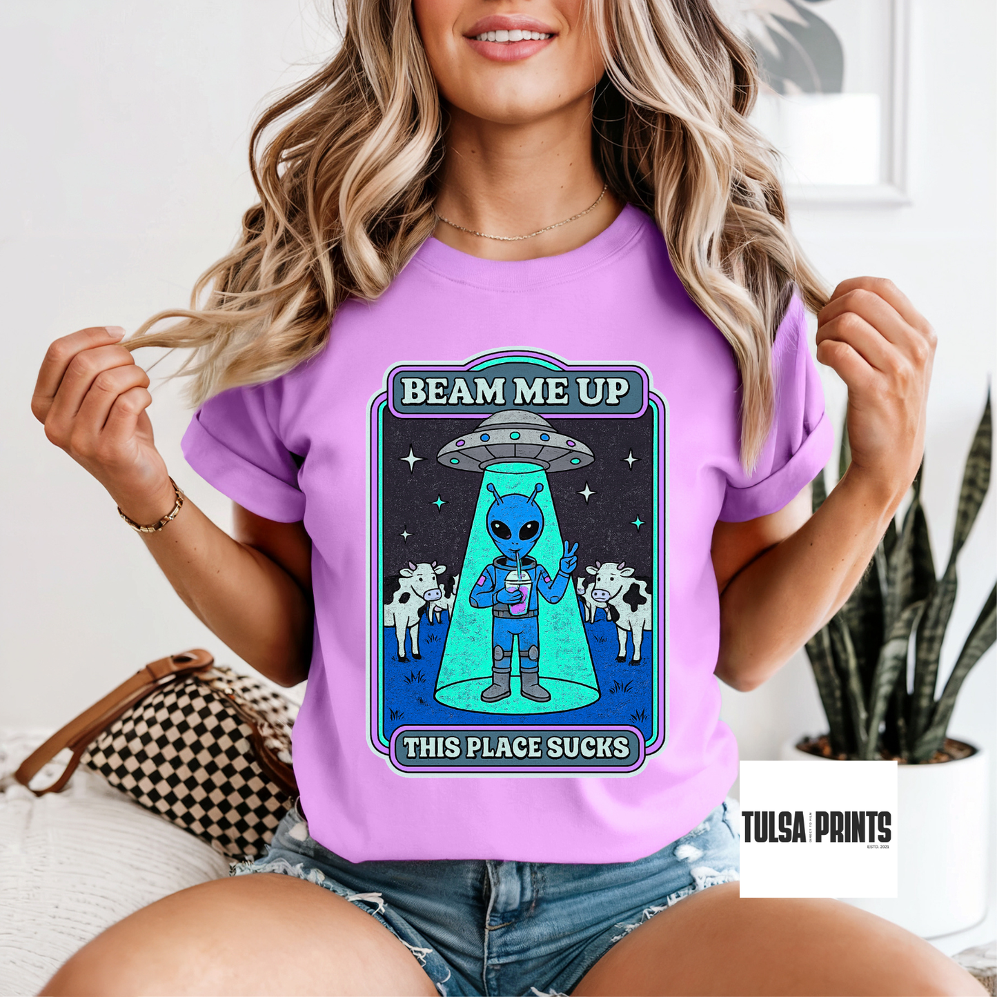 DTF BEAM ME UP TRANSFER