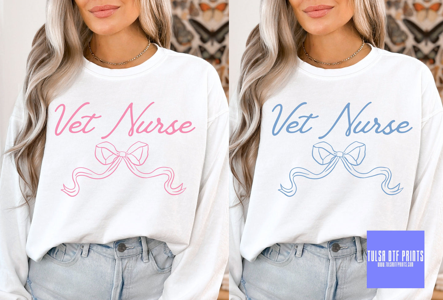 DTF VET NURSE COQUETTE (2 COLORS AVAIL.) TRANSFER