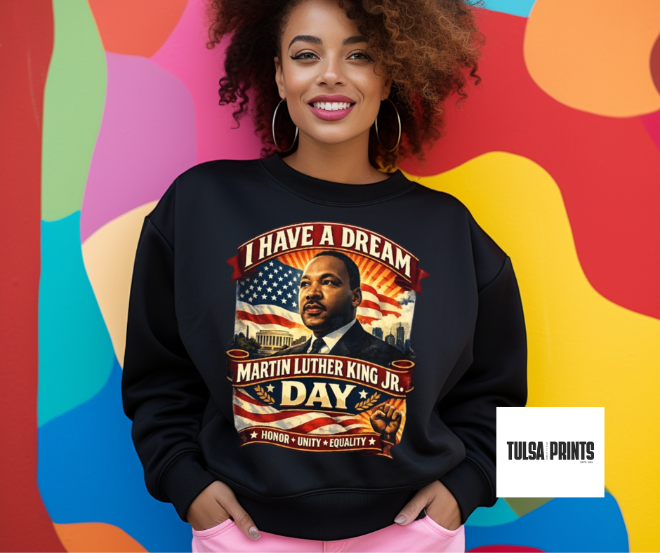 DTF MLK DAY HALFTONED TRANSFER