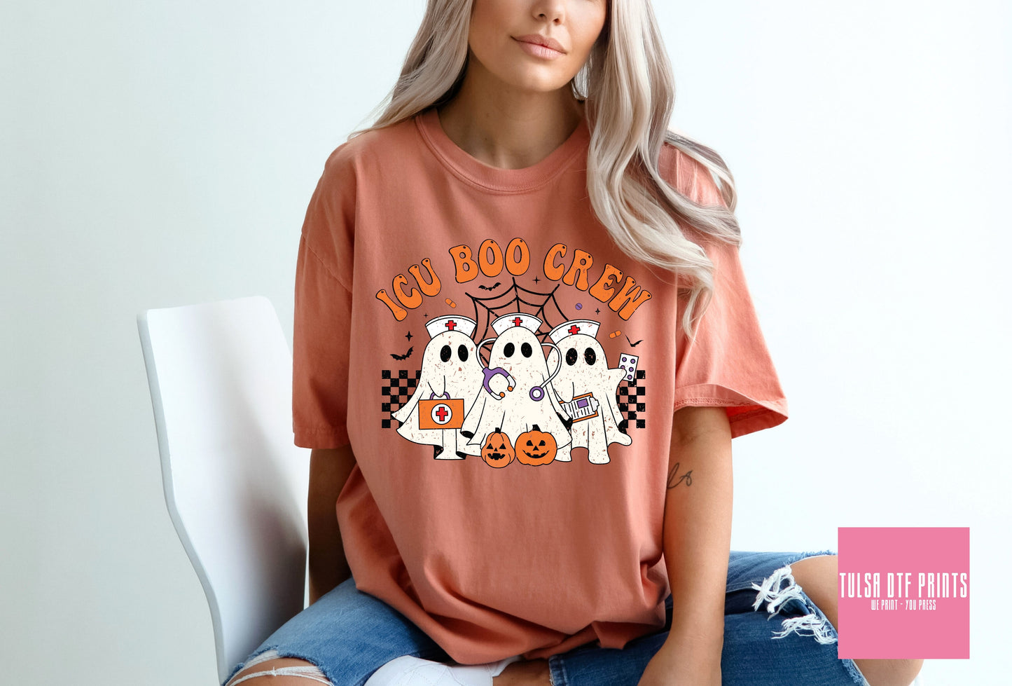 DTF ICU BOO CREW NURSE GHOSTS TRANSFER