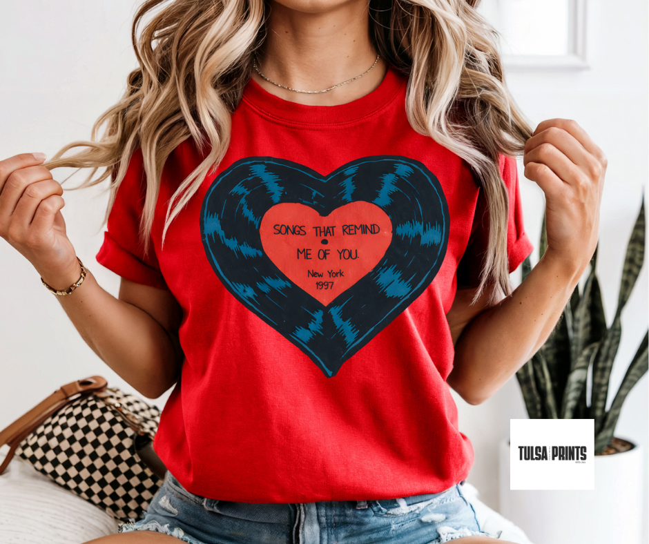 DTF HEART VINYL TRANSFER