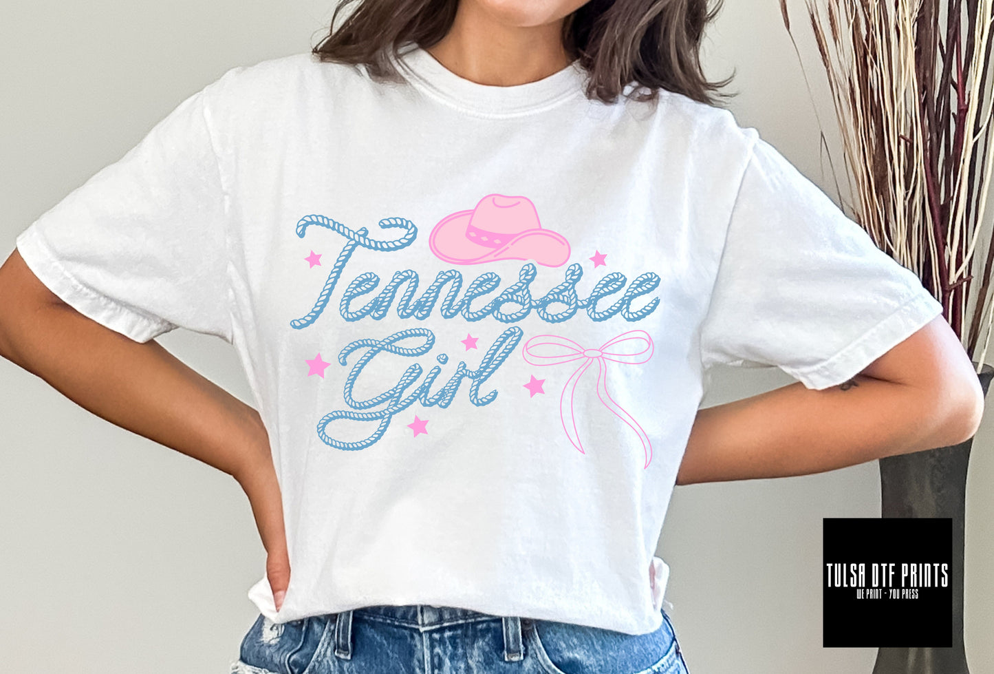 DTF TENNESSEE GIRL COQUETTE COWGIRL TRANSFER
