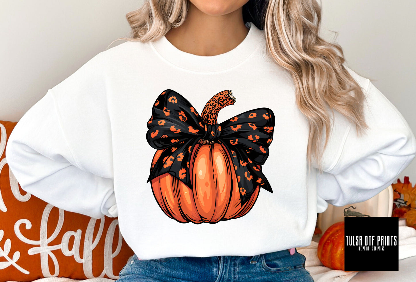 DTF RETRO LEO HALLOWEEN PUMPKIN TRANSFER