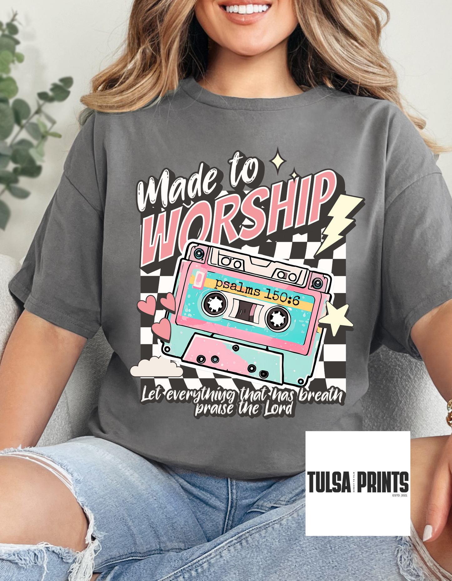 DTF MADE TO WORSHIP CASSETTE TRANSFER