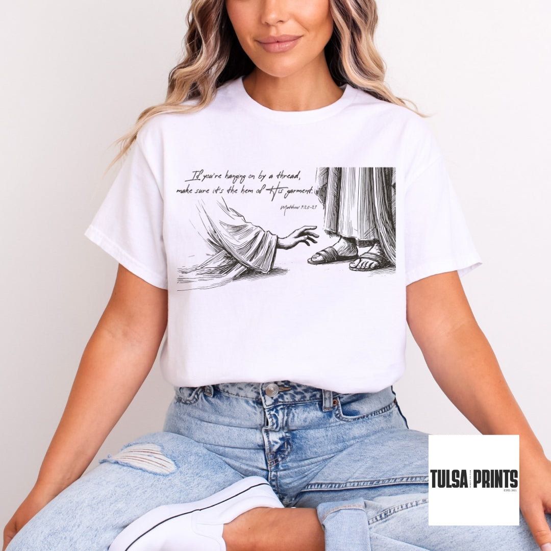 DTF HEM OF HIS GARMENT TRANSFER