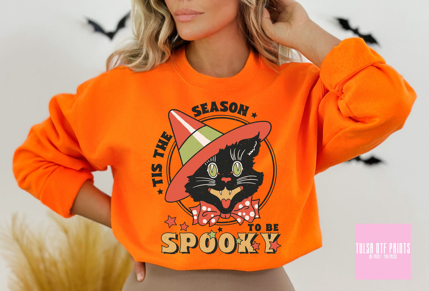 DTF 'TIS THE SEASON TO BE SPOOKY BLACK CAT TRANSFER