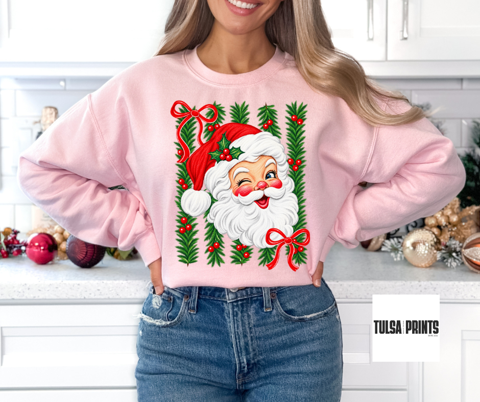 DTF WINKY SANTA TRANSFER