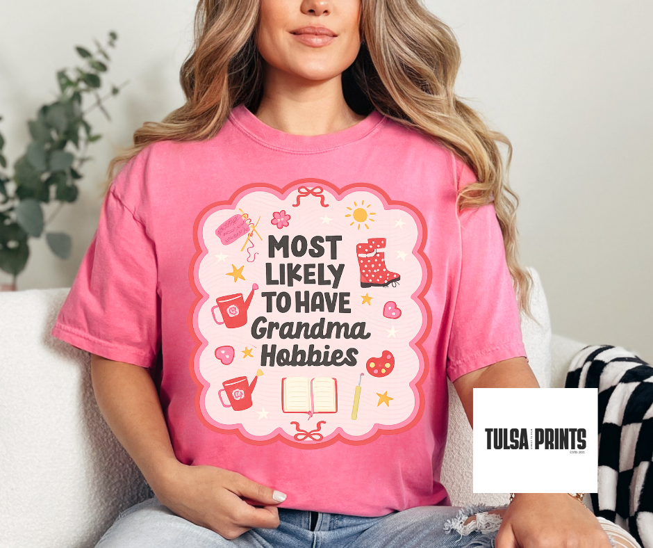 DTF MOST LIKELY GRANDMA HOBBIES TRANSFER