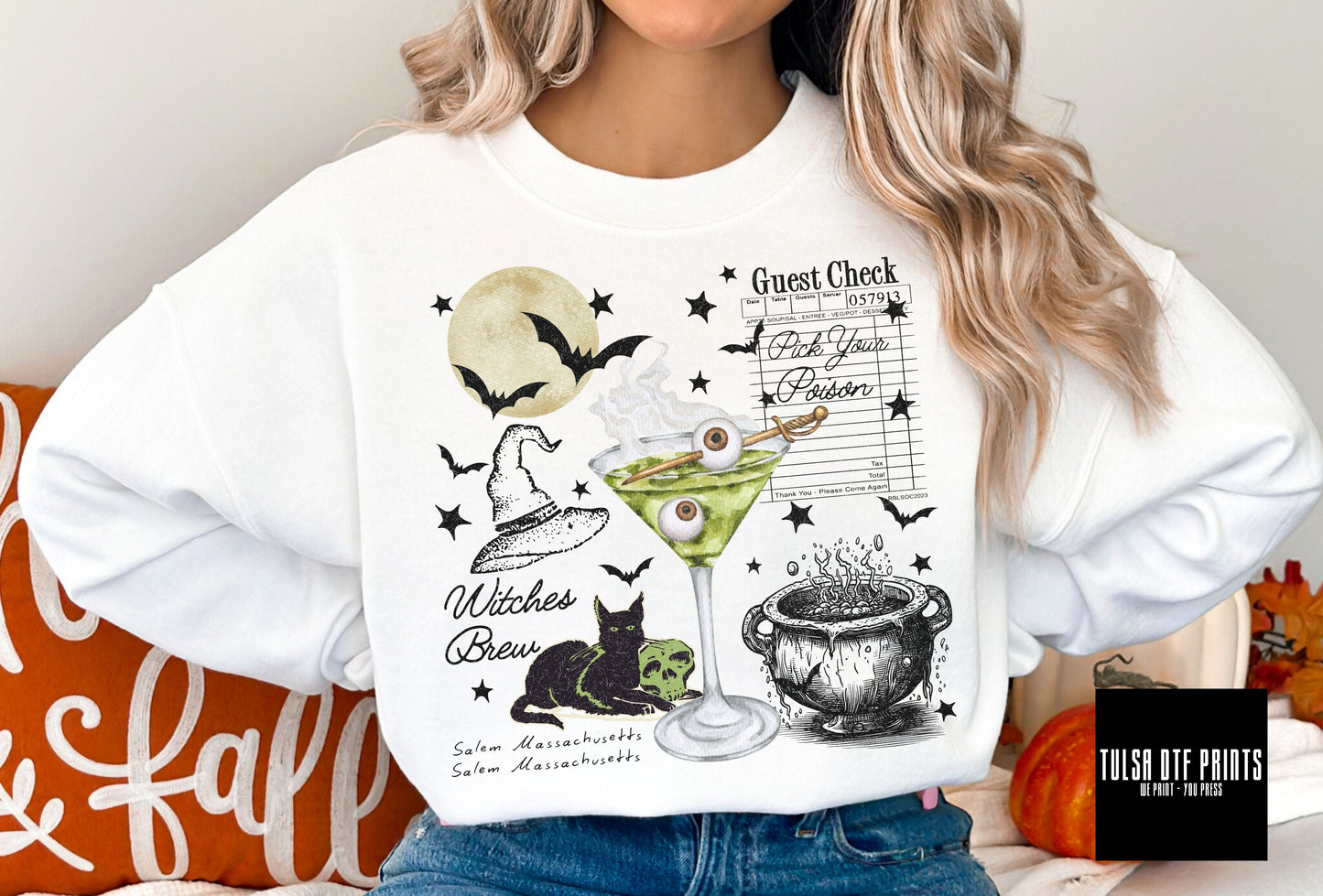 DTF WITCHES BREW GUEST CHECK TRANSFER
