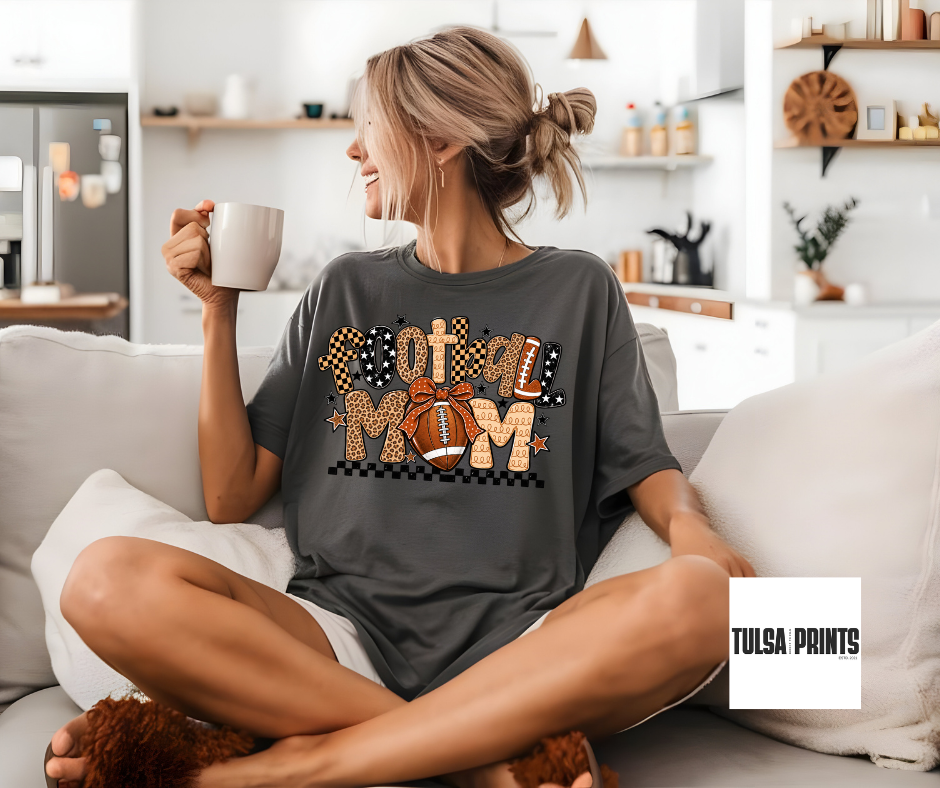 DTF FOOTBALL MOM NEUTRAL PATTERNS TRANSFER