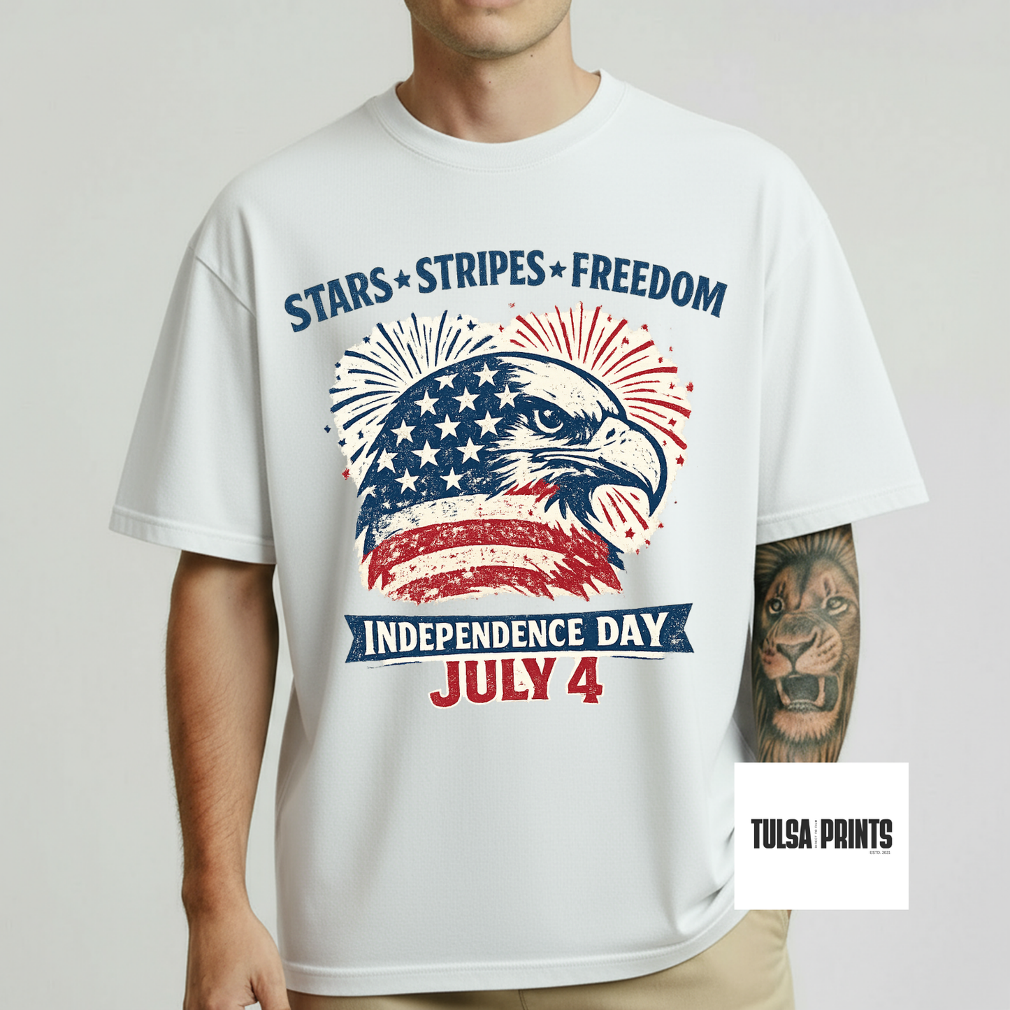 DTF 4TH OF JULY EAGLE TRANSFER