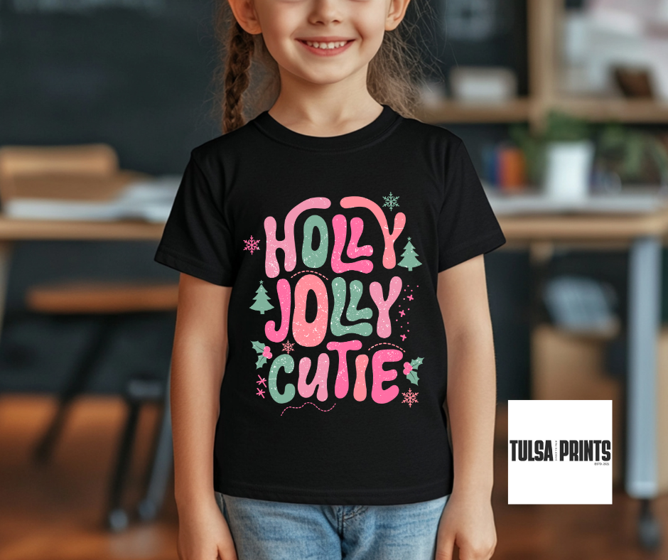 DTF HOLLY JOLLY CUTIE TRANSFER