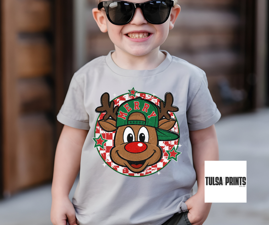 DTF MERRY LITTLE REINDEER TRANSFER
