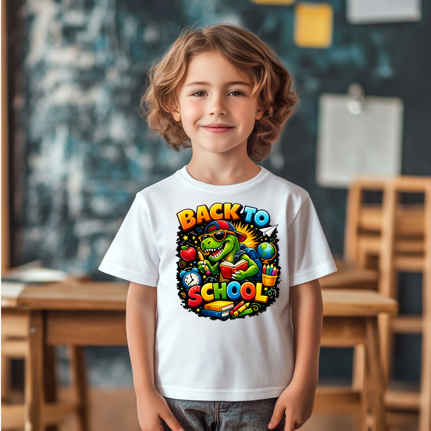 DTF BACK TO SCHOOL DINO TRANSFER