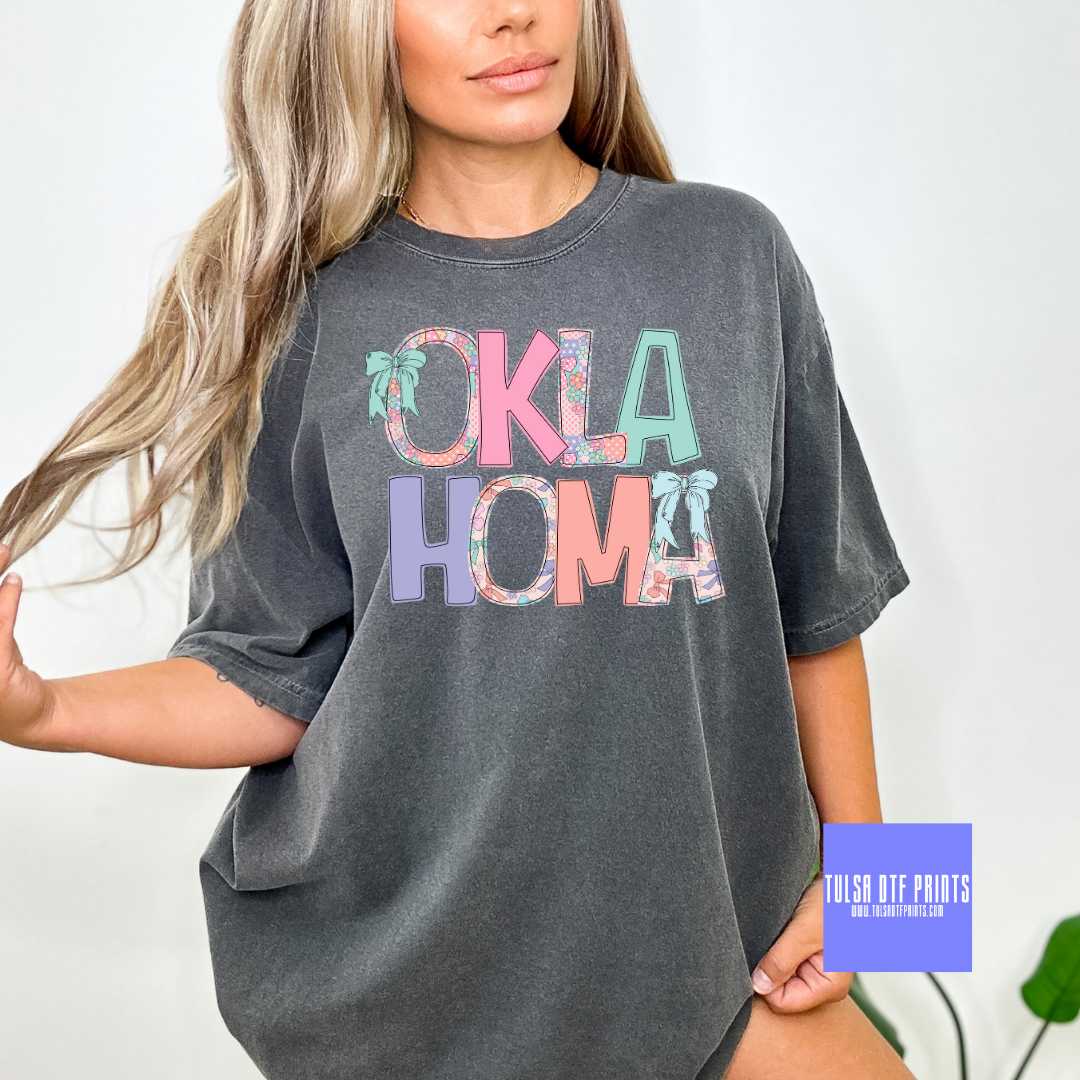 DTF CUSTOM FLOWER AND BOW LETTERS (COLLECTION 1) TRANSFER