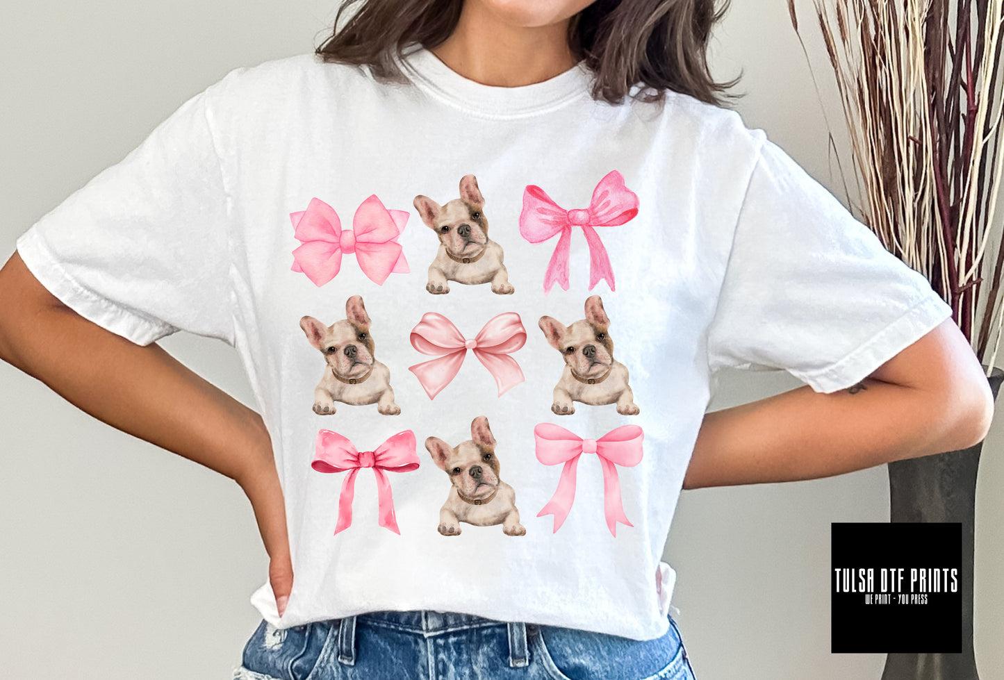 DTF FRENCHIE COQUETTE TRANSFER
