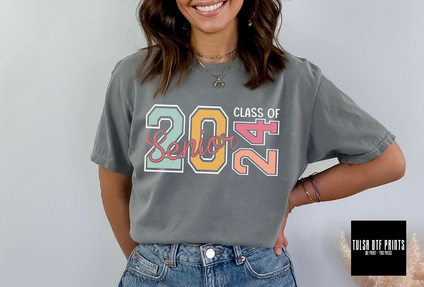 DTF SENIOR CLASS OF 2024 PASTEL TRANSFER