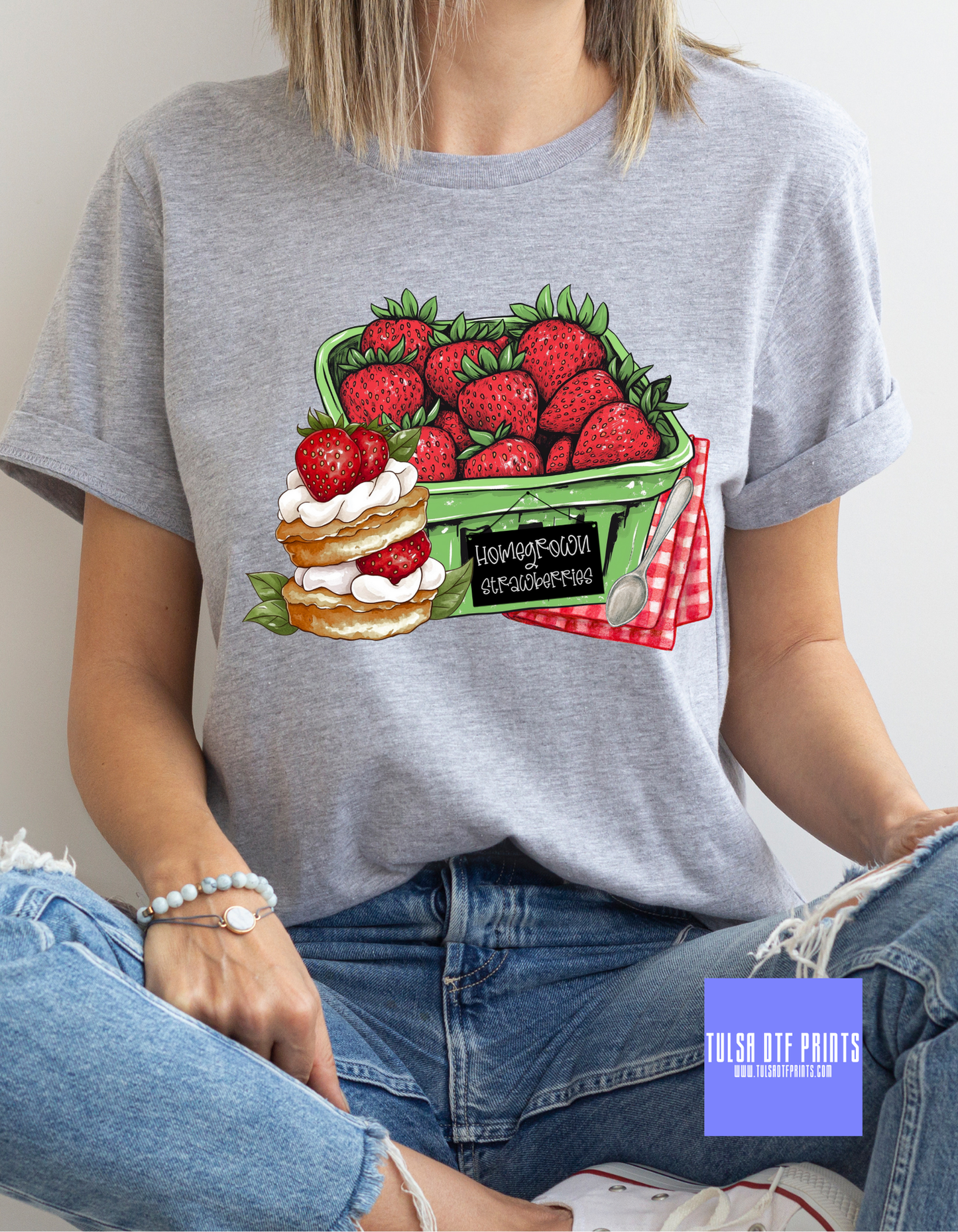 DTF HOMEFROWN STRAWBERRIES TRANSFER