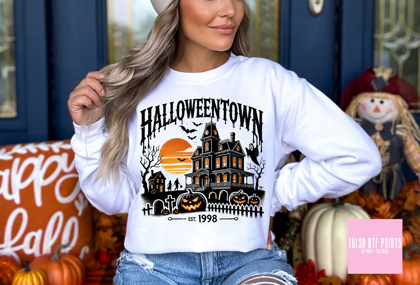 DTF HALLOWEEN TOWN MANSION EST. 1998 TRANSFER