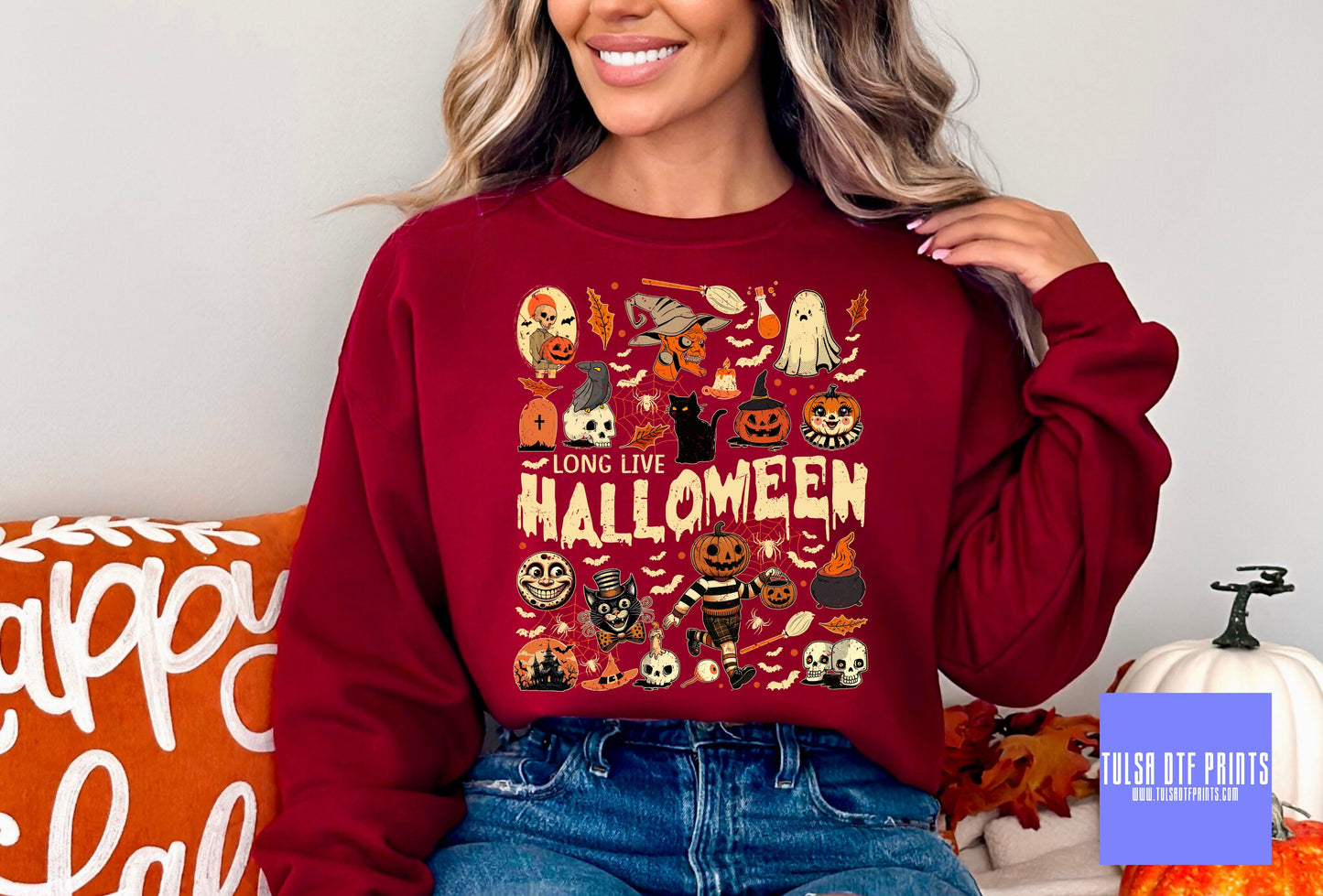 DTF LONG LIVE HALLOWEEN TRANSFER