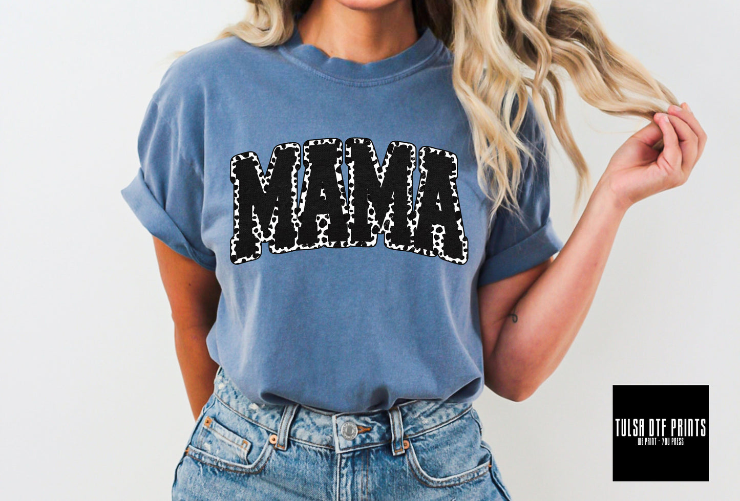 DTF MAMA COW PRINTS TRANSFER