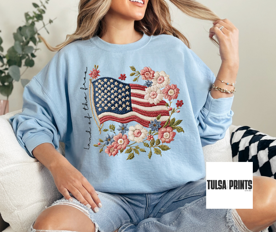 DTF STARS, STRIPES, AND STEMS TRANSFER