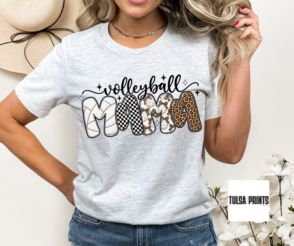 DTF VOLLEYBALL MAMA PATTERN TRANSFER