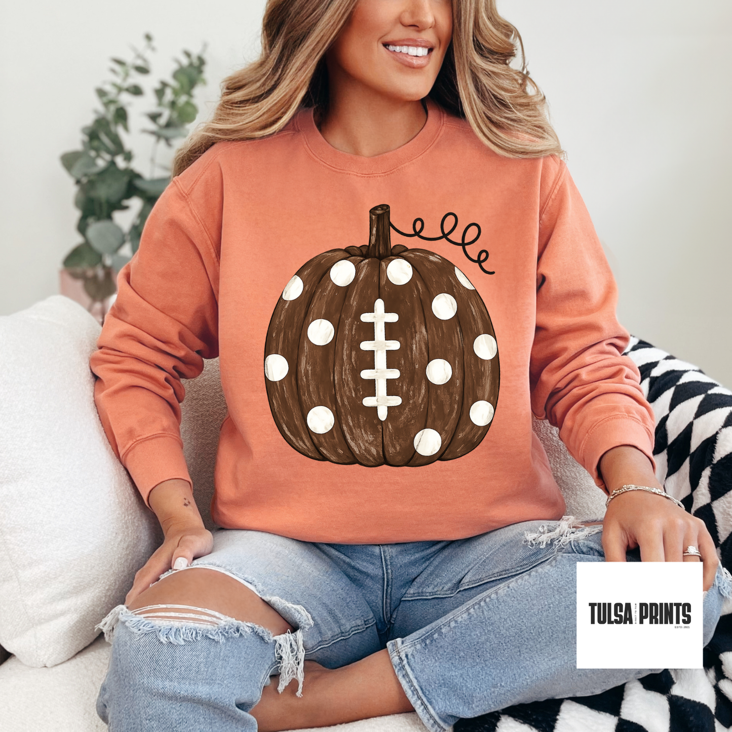 DTF PUMPKIN FOOTBALL TRANSFER