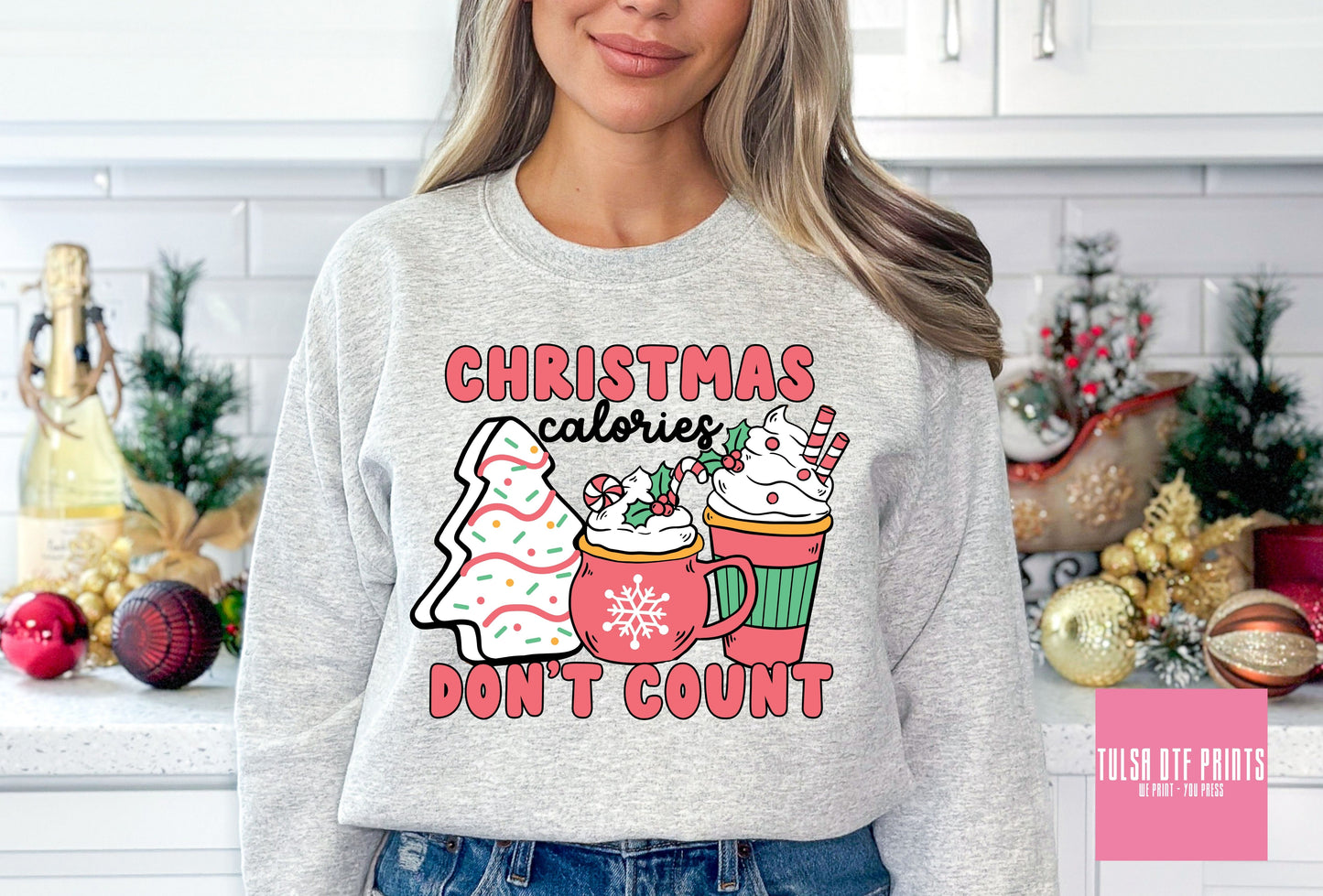 DTF CHRISTMAS CALORIES DON'T COUNT TRANSFER