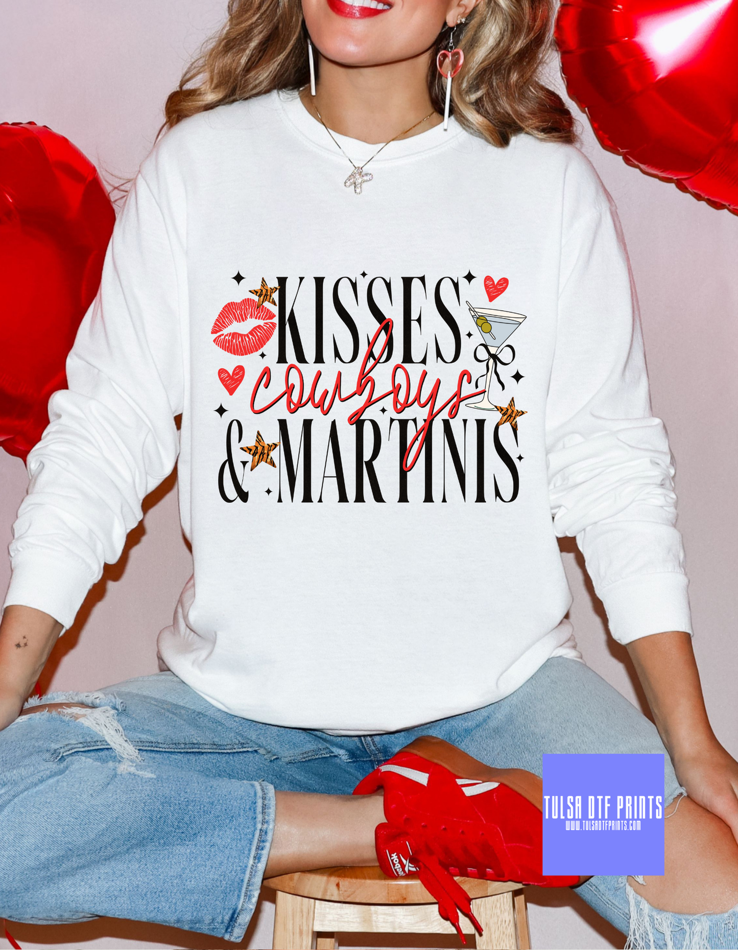 DTF KISS COWBOYS & MARTINIS TRANSFER