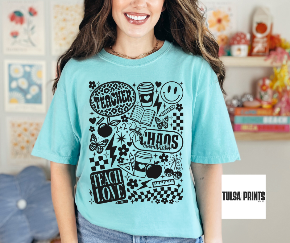 DTF RETRO TEACHER COLLEGE TRANSFER