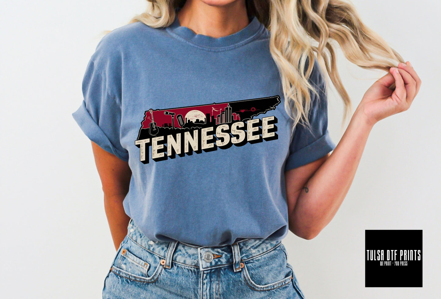 DTF TENNESSEE RETRO TRAVEL STATE TRANSFER