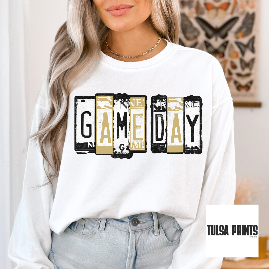 DTF GAME DAY PLATES TRANSFER