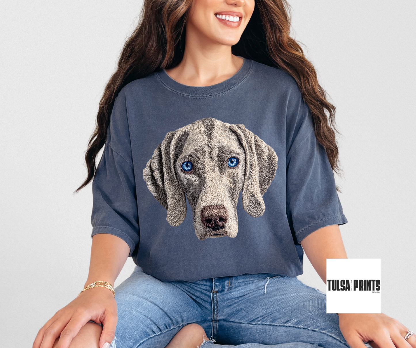DTF LATCH HOOK YARN DOGS TRANSFER
